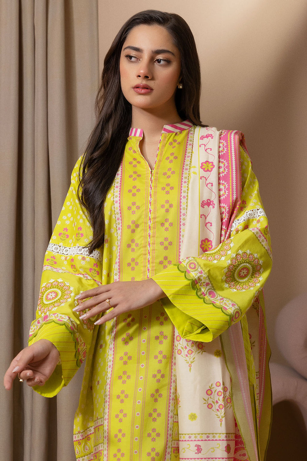 Embroidered Shirt Shalwar Dupatta - 0208