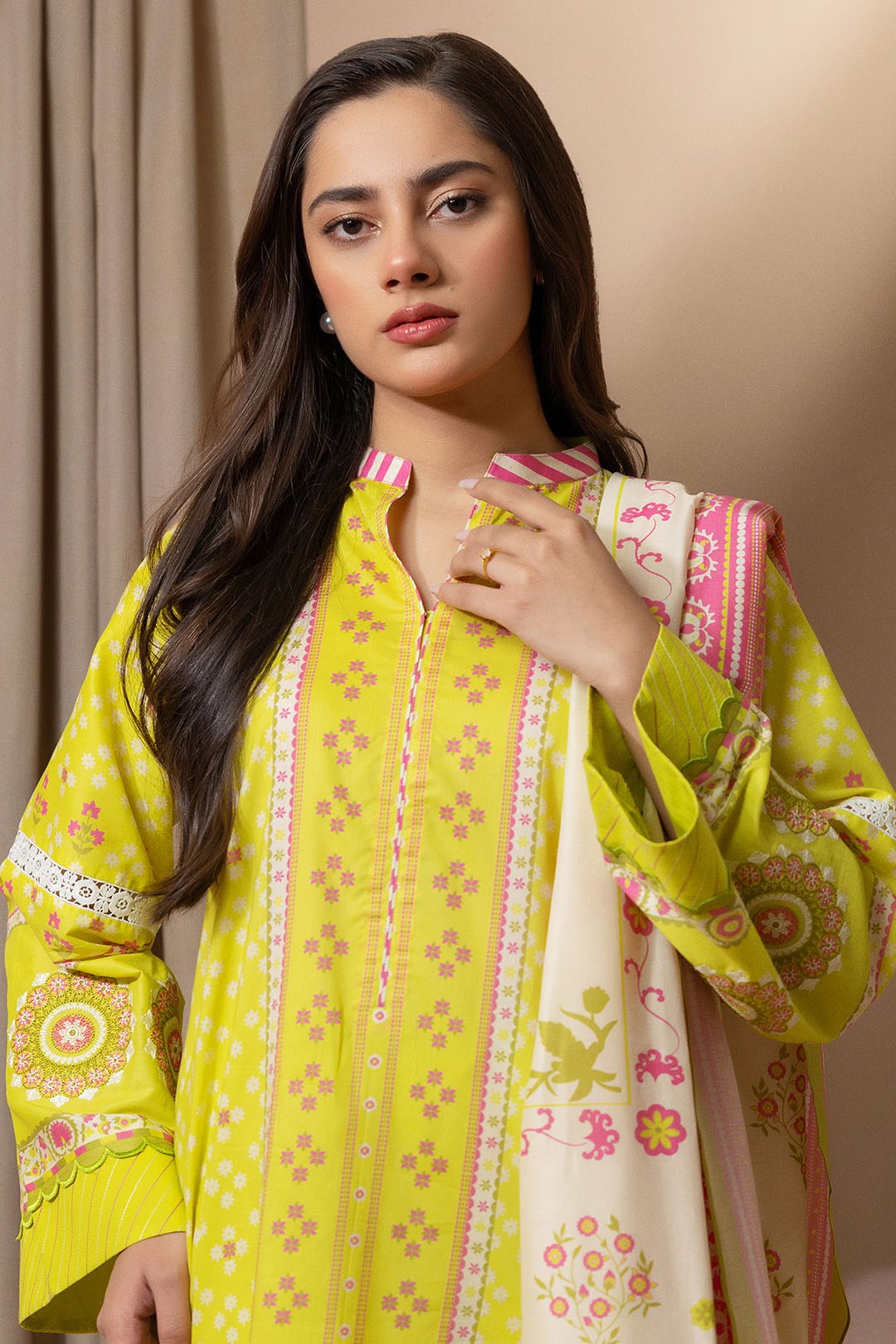 Embroidered Shirt Shalwar Dupatta - 0208