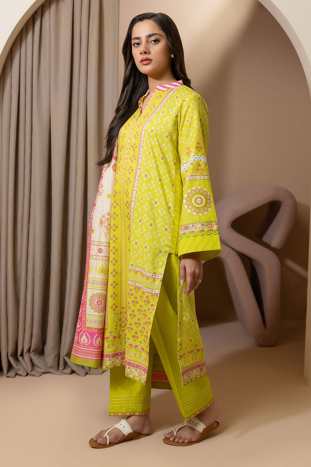 Embroidered Shirt Shalwar Dupatta - 0208