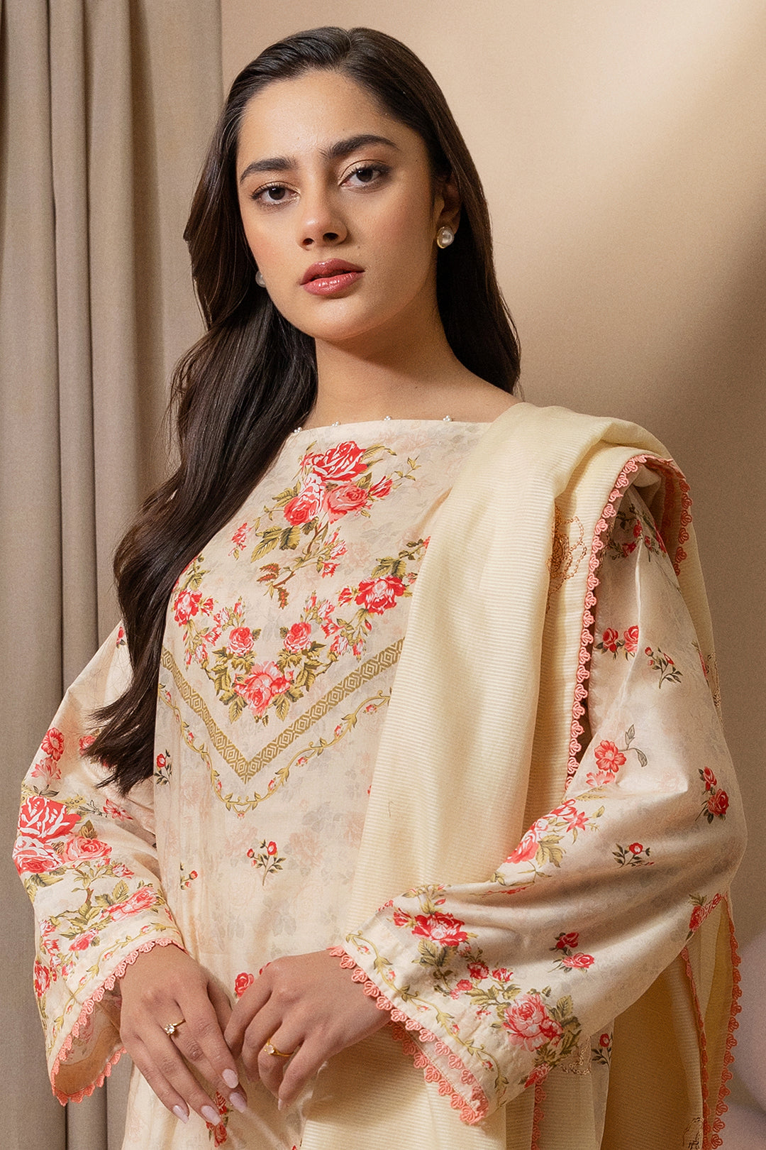 Embroidered Shirt Shalwar Dupatta - 0209