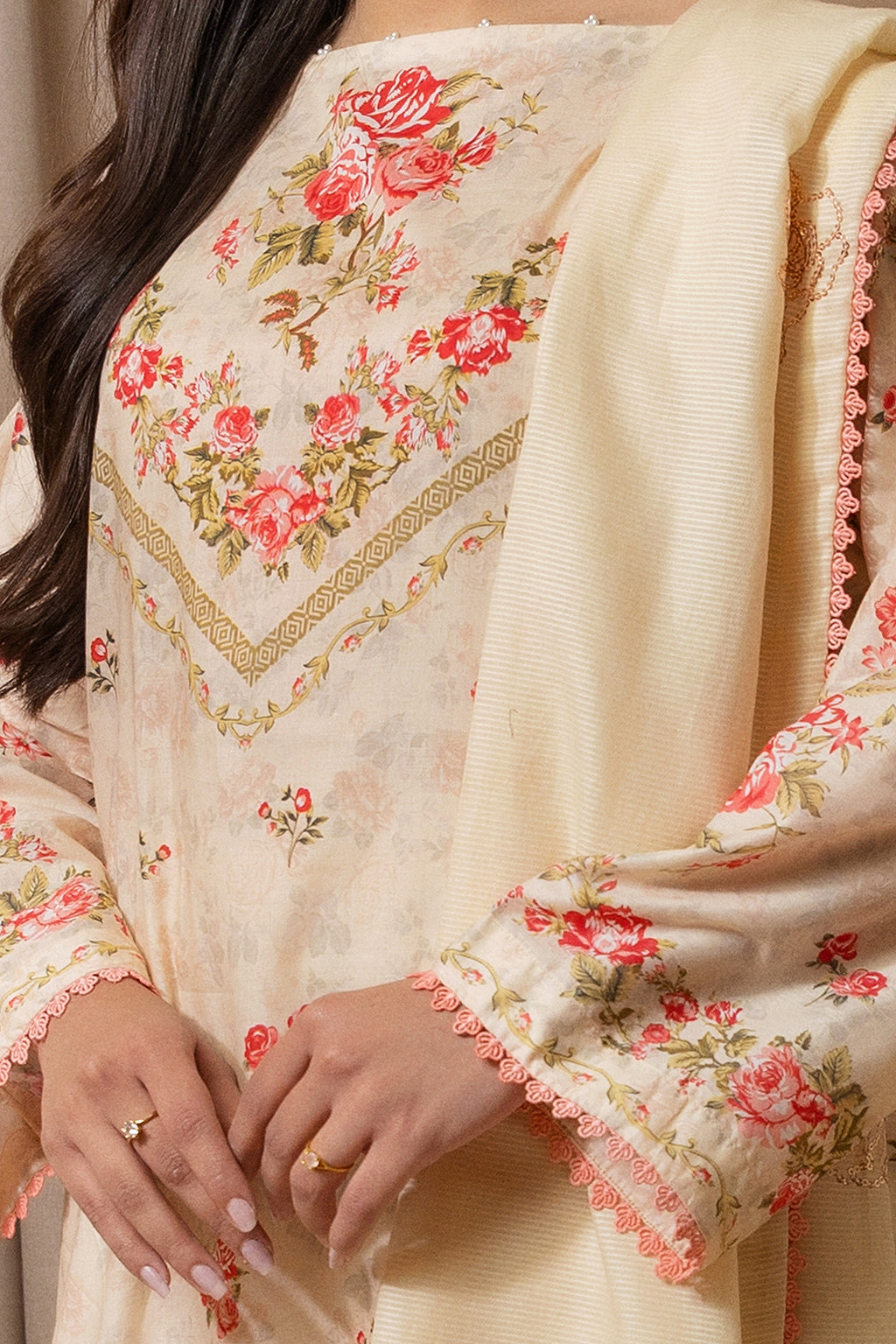 Embroidered Shirt Shalwar Dupatta - 0209