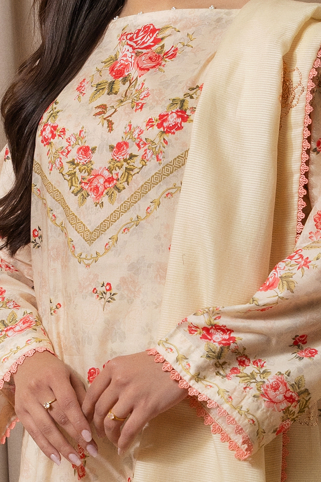 Embroidered Shirt Shalwar Dupatta - 0209