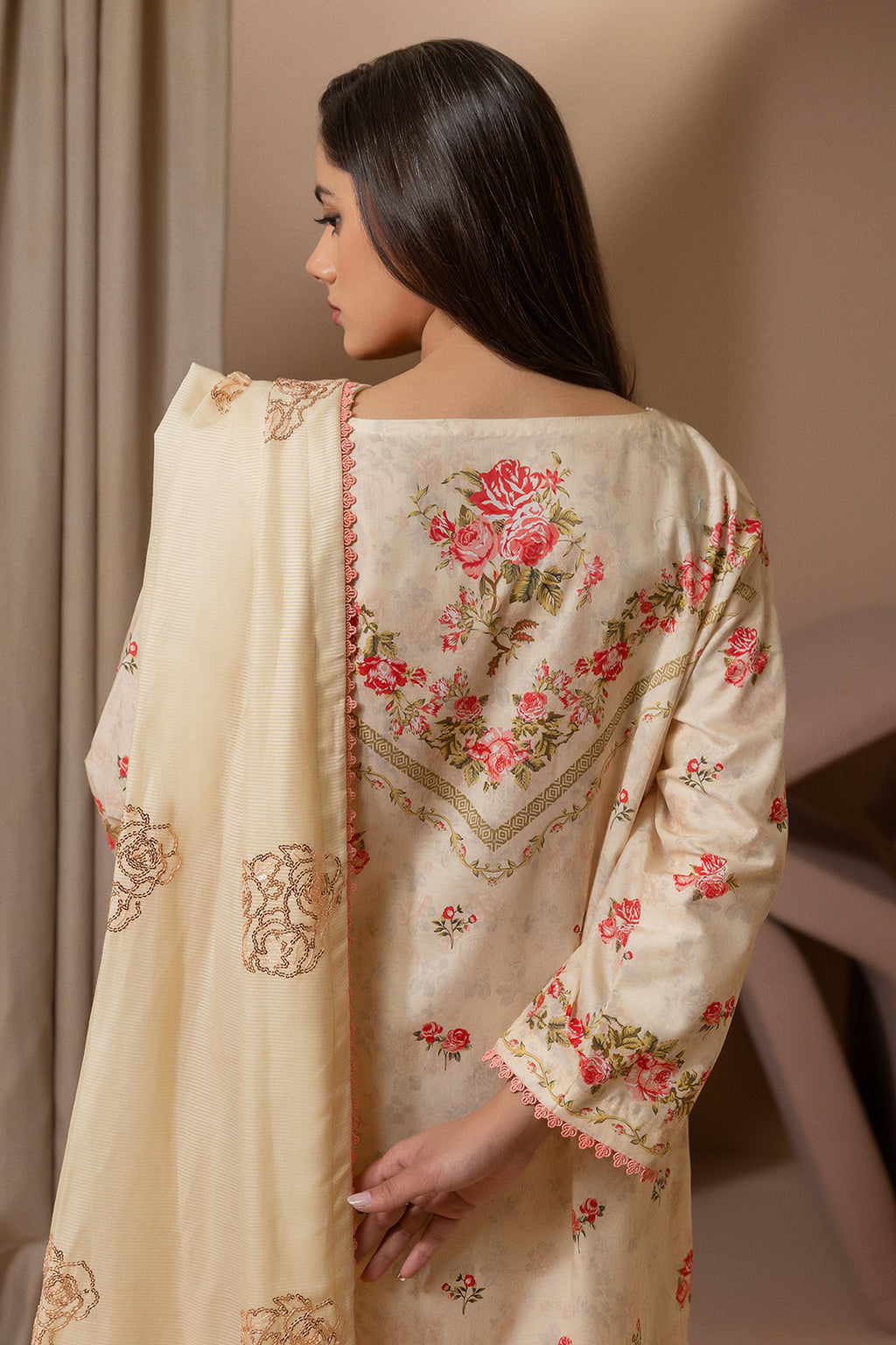 Embroidered Shirt Shalwar Dupatta - 0209