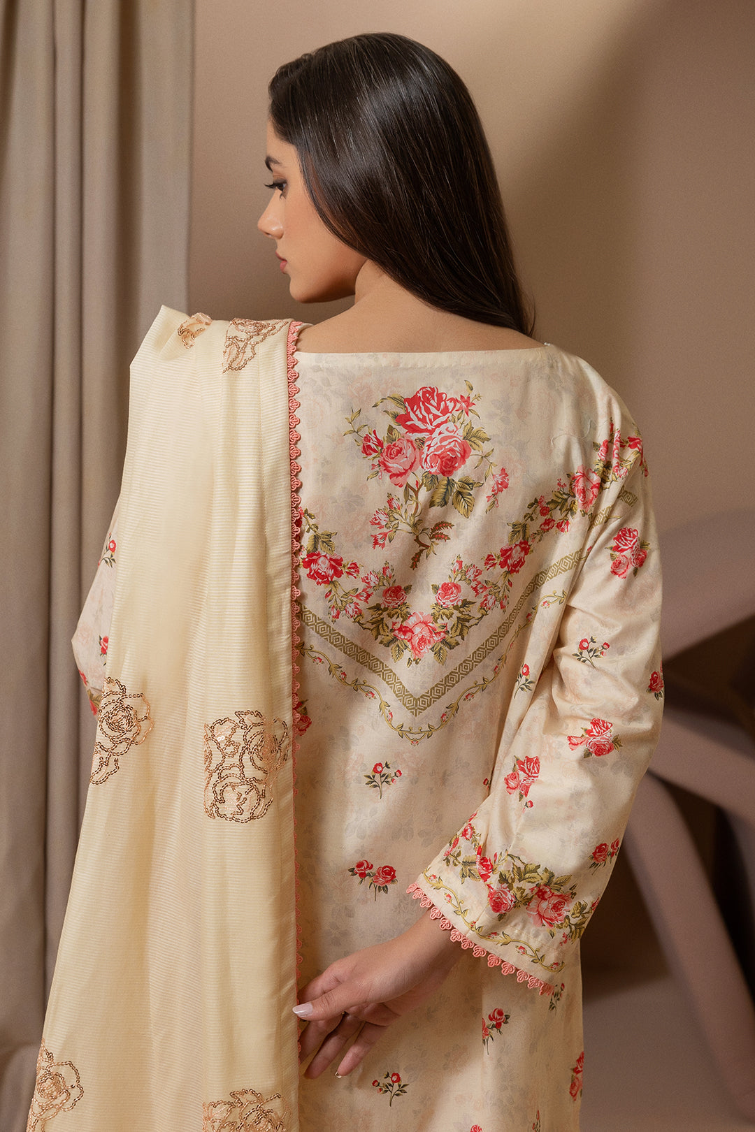 Embroidered Shirt Shalwar Dupatta - 0209