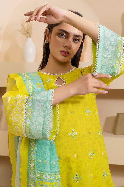 Embroidered Shirt Shalwar Dupatta - 0210