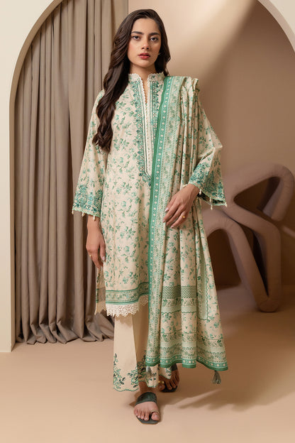 Embroidered Shirt Shalwar Dupatta - 0211
