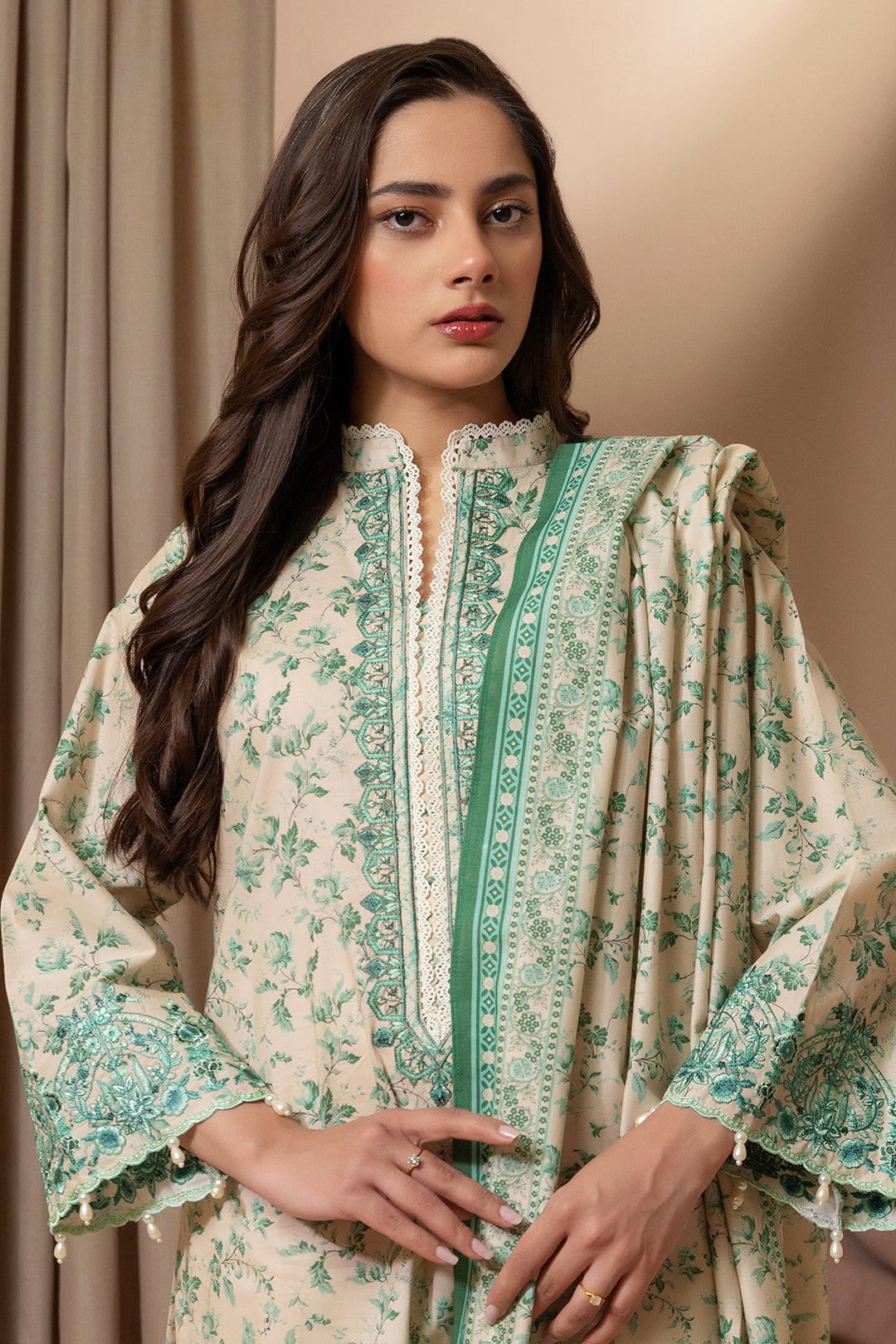 Embroidered Shirt Shalwar Dupatta - 0211