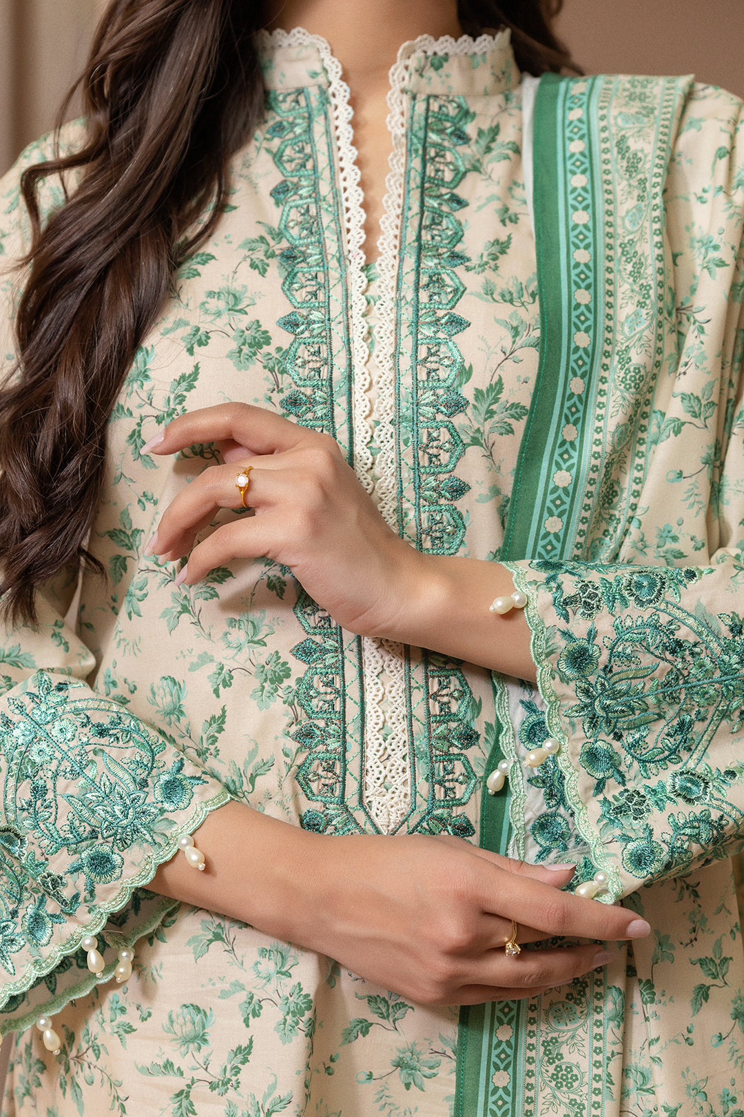 Embroidered Shirt Shalwar Dupatta - 0211