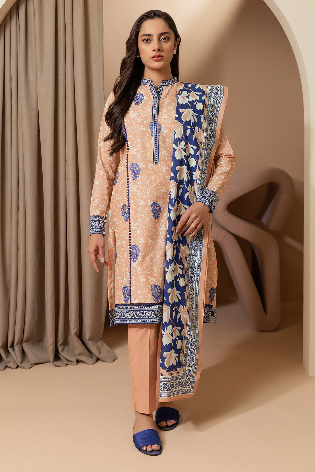 Embroidered Shirt Shalwar Dupatta - 0212