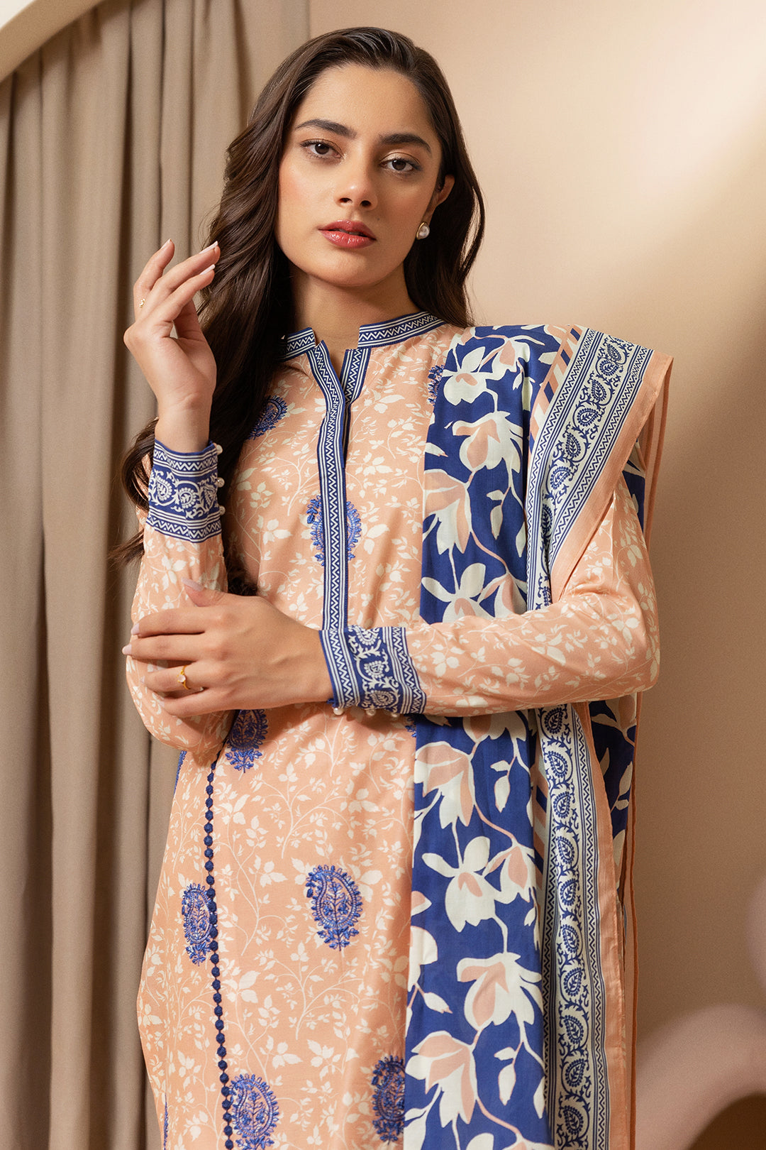 Embroidered Shirt Shalwar Dupatta - 0212