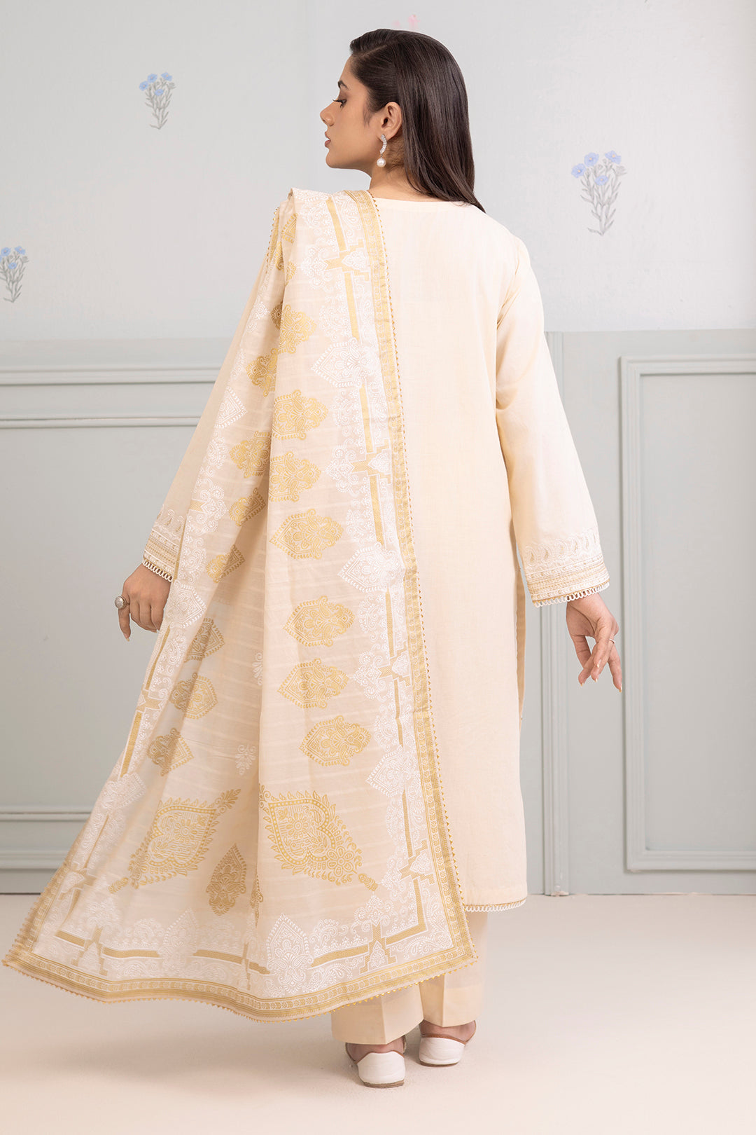 Embroidered Shirt Shalwar Dupatta - 0213