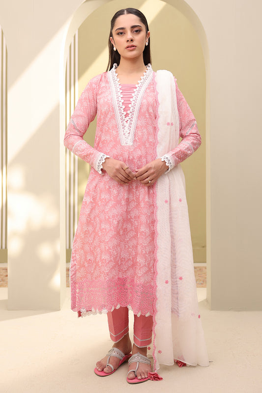 Embroidered Shirt Shalwar Dupatta - 0214
