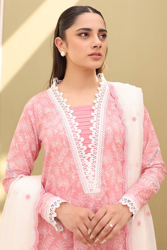 Embroidered Shirt Shalwar Dupatta - 0214