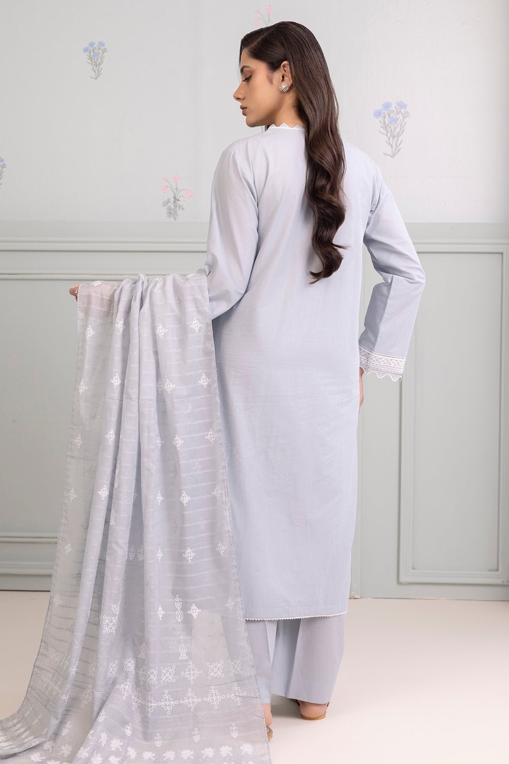 Embroidered Shirt Shalwar Dupatta - 0215