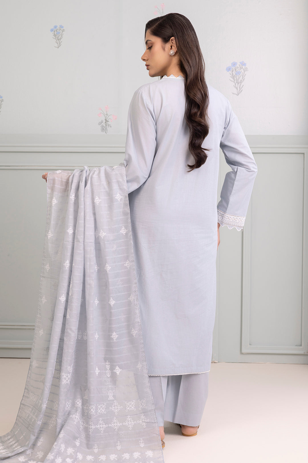 Embroidered Shirt Shalwar Dupatta - 0215