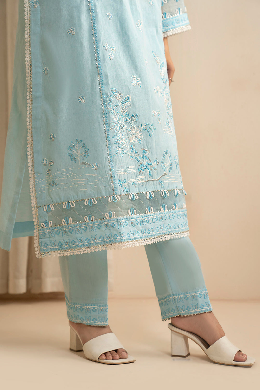 Embroidered Shirt Shalwar Dupatta - 0216