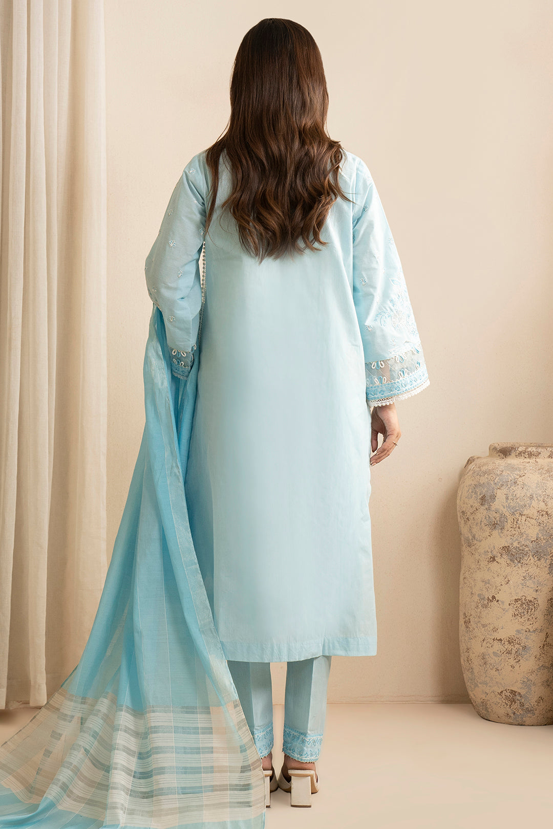 Embroidered Shirt Shalwar Dupatta - 0216