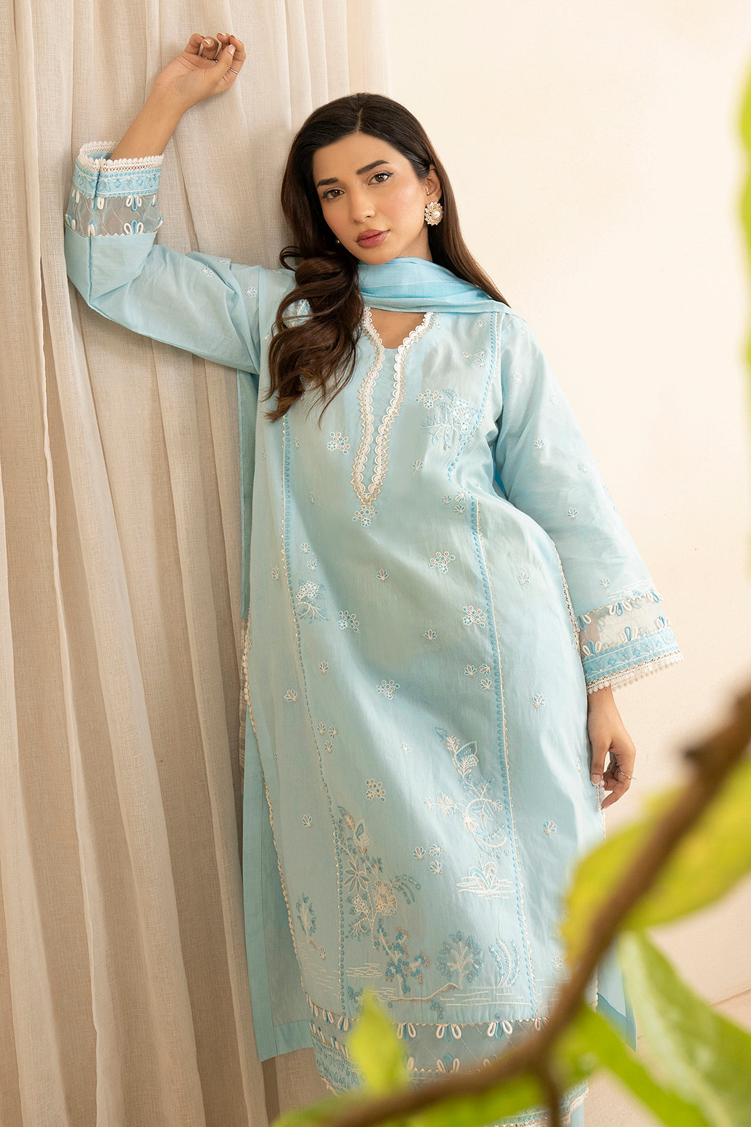Embroidered Shirt Shalwar Dupatta - 0216