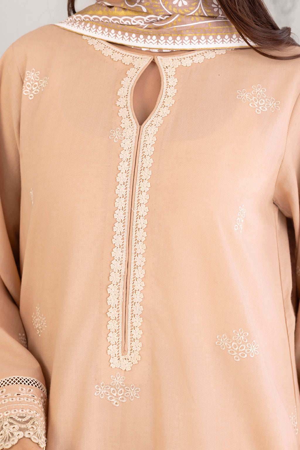 Embroidered Shirt Shalwar Dupatta - 0217