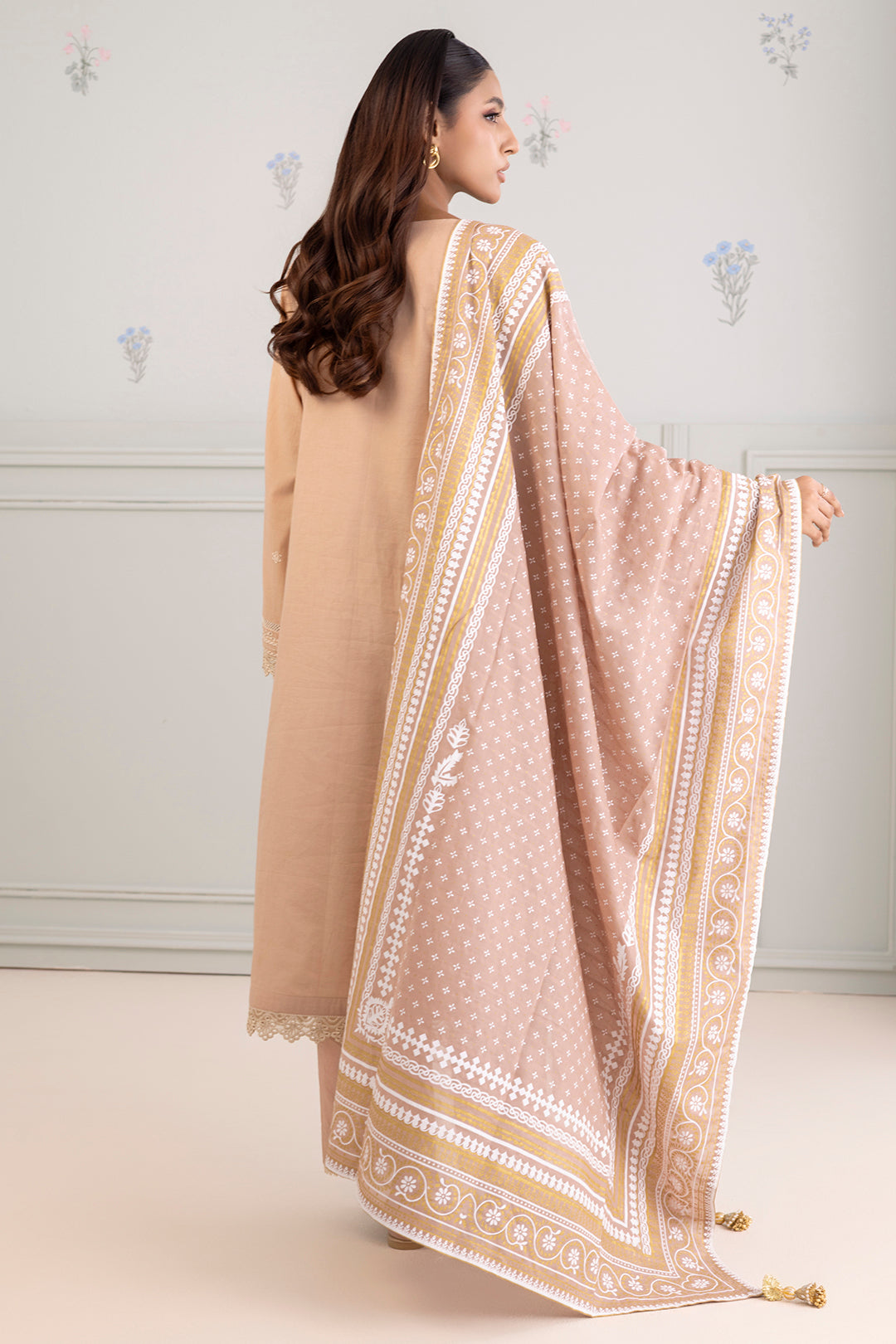 Embroidered Shirt Shalwar Dupatta - 0217