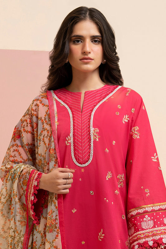 Embroidered Shirt Shalwar Dupatta - 0218