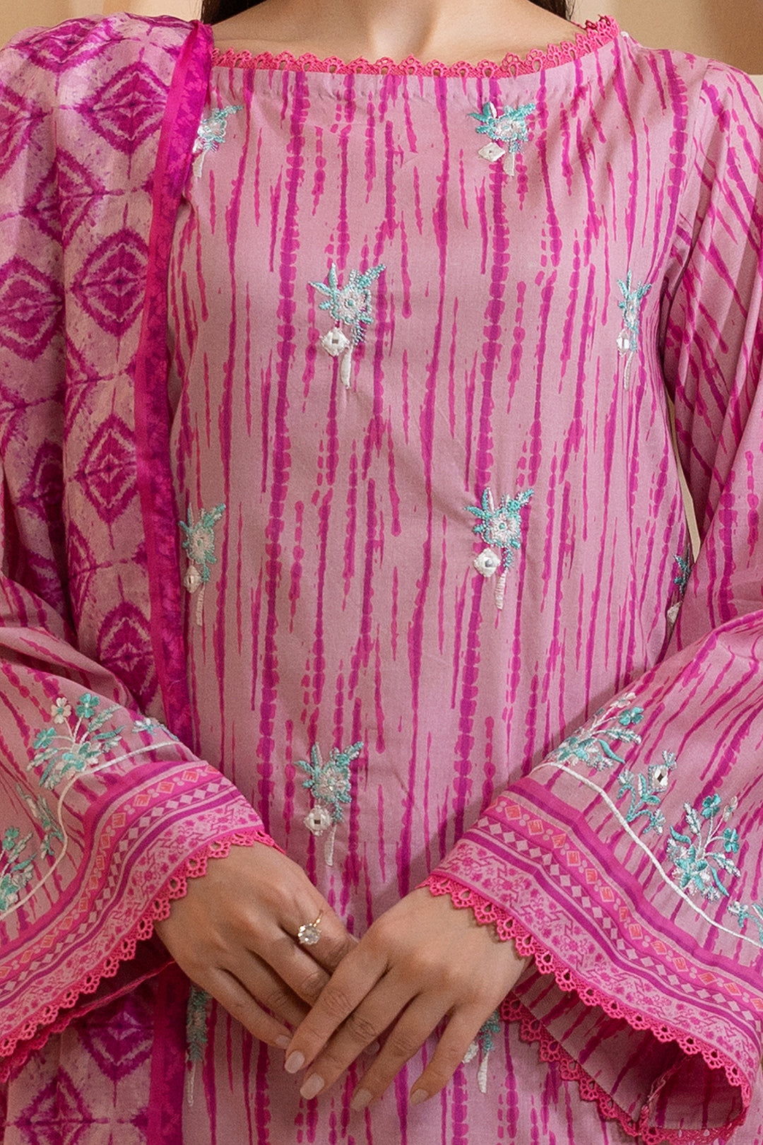 Embroidered Shirt Shalwar Dupatta - 0273