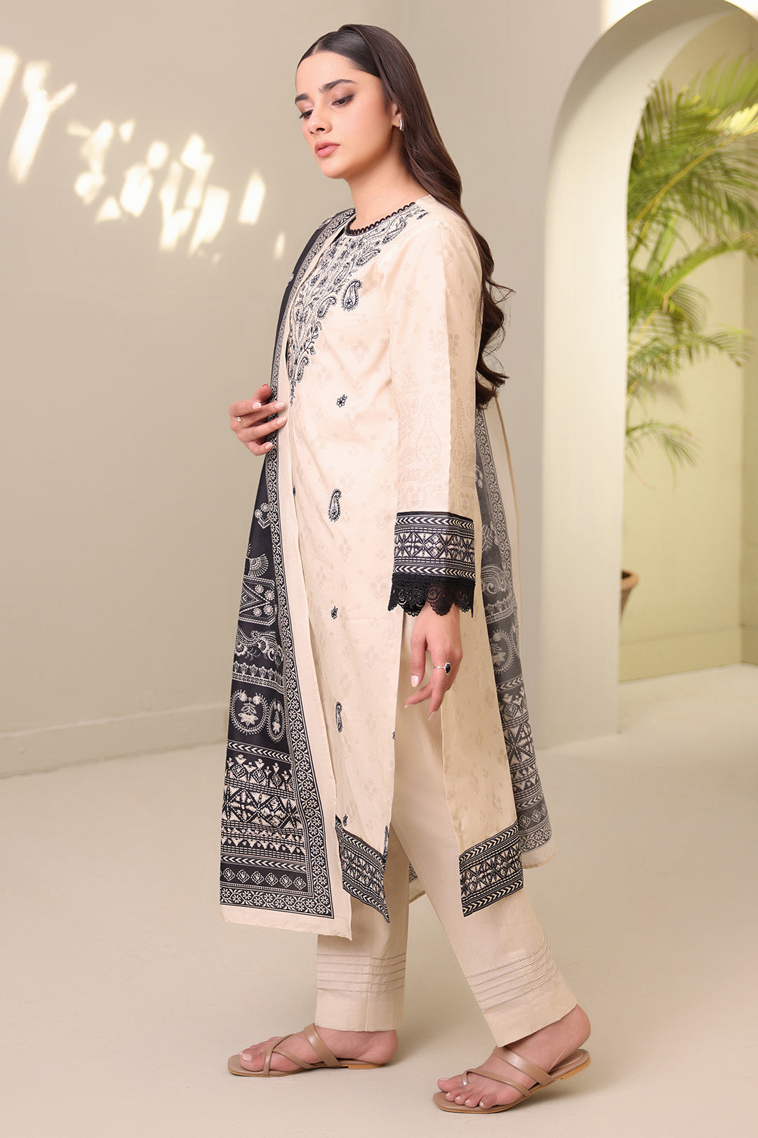 Embroidered Shirt Shalwar Dupatta - 0274