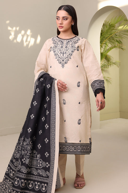 Embroidered Shirt Shalwar Dupatta - 0274