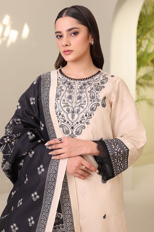 Embroidered Shirt Shalwar Dupatta - 0274