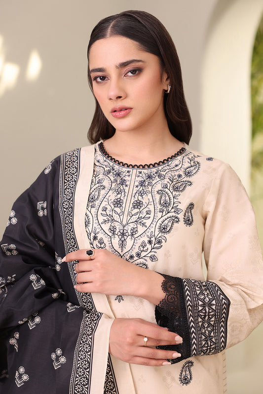 Embroidered Shirt Shalwar Dupatta - 0274