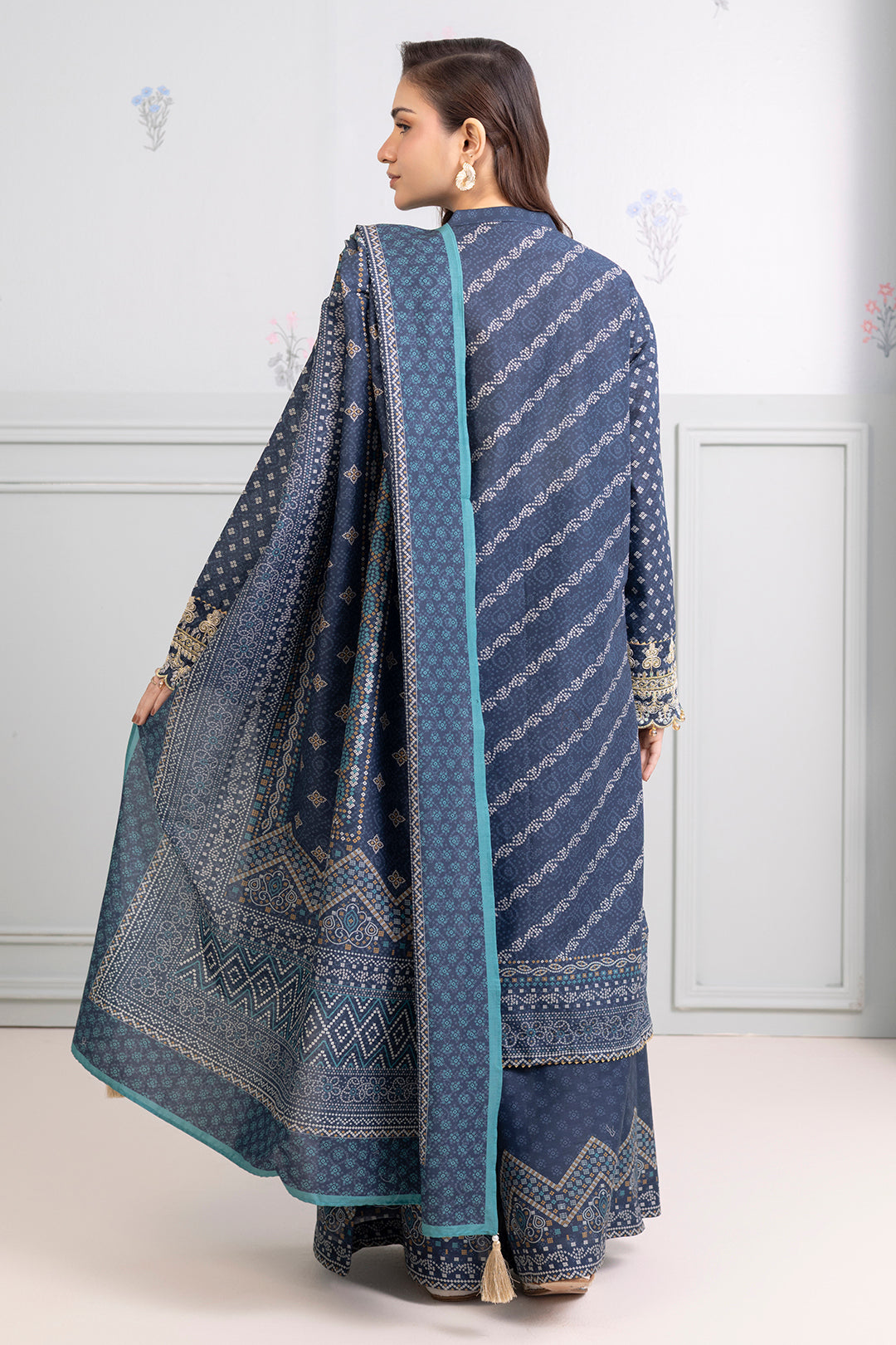 Embroidered Shirt Shalwar Dupatta - 0275