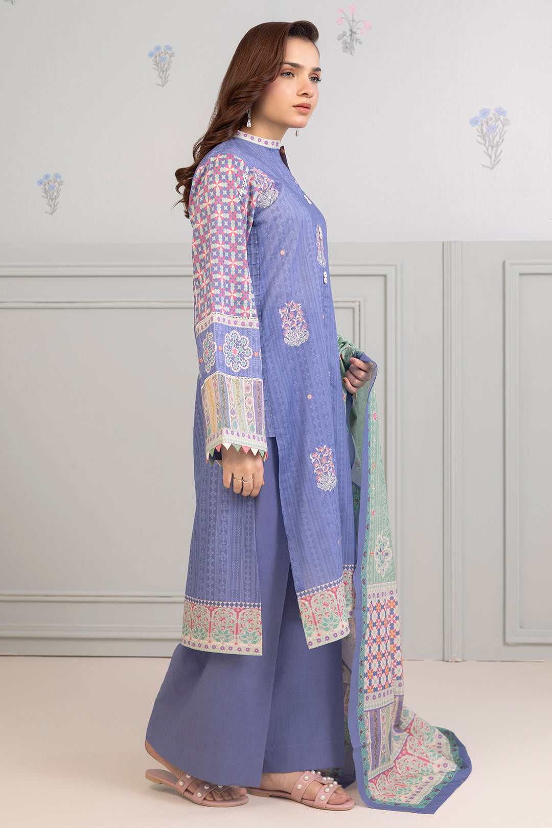 Embroidered Shirt Shalwar Dupatta - 0276