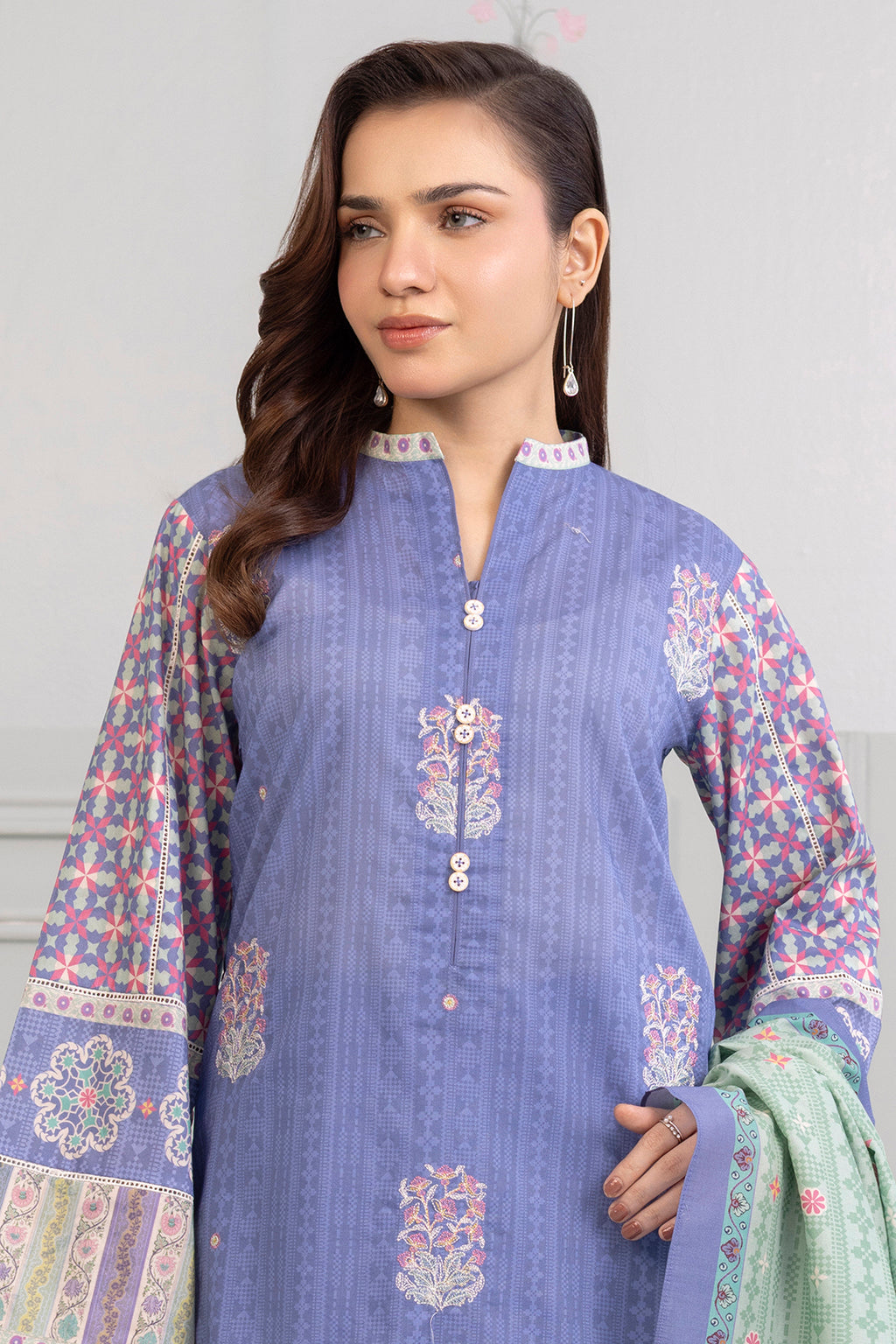 Embroidered Shirt Shalwar Dupatta - 0276