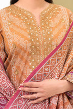 Embroidered Shirt Shalwar Dupatta - 0277