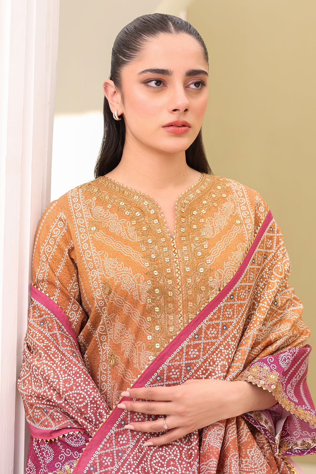 Embroidered Shirt Shalwar Dupatta - 0277