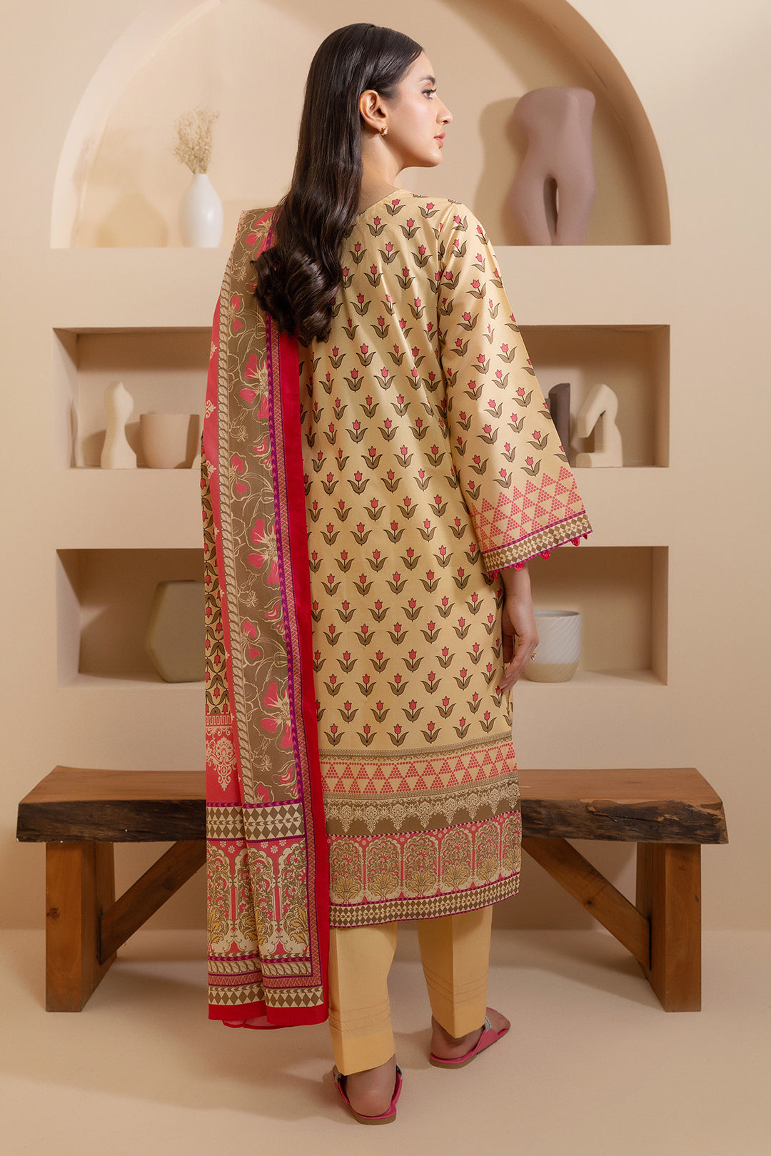 Embroidered Shirt Shalwar Dupatta - 0278
