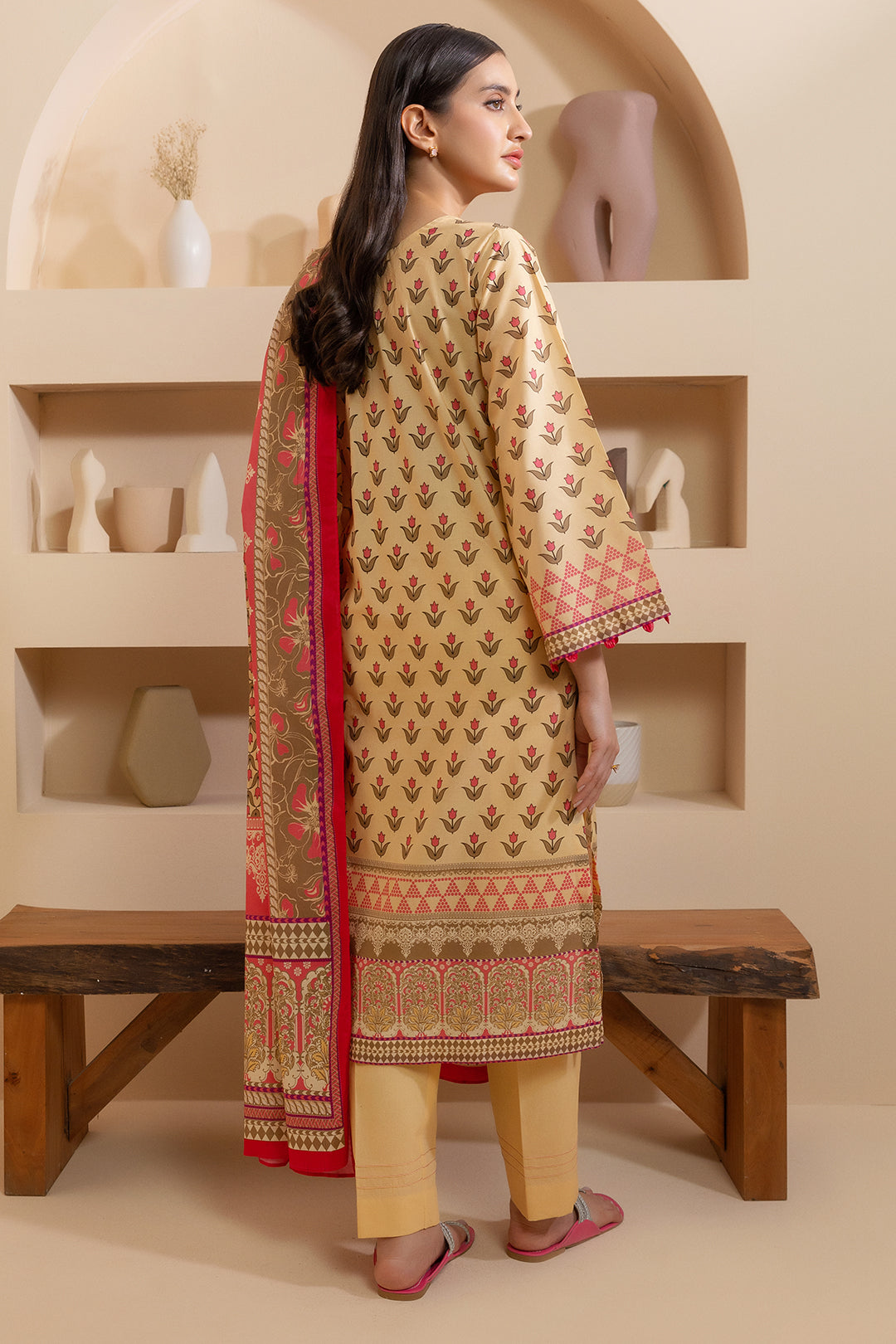 Embroidered Shirt Shalwar Dupatta - 0278