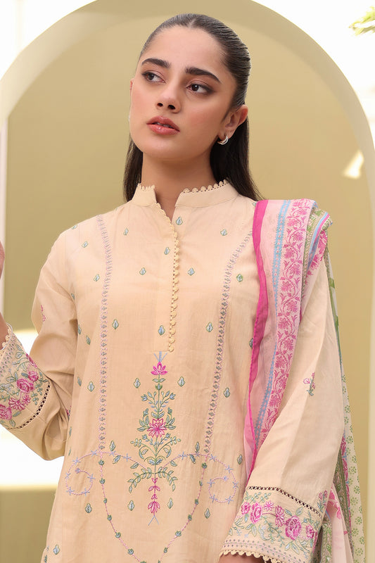 Embroidered Shirt Shalwar Dupatta - 0279