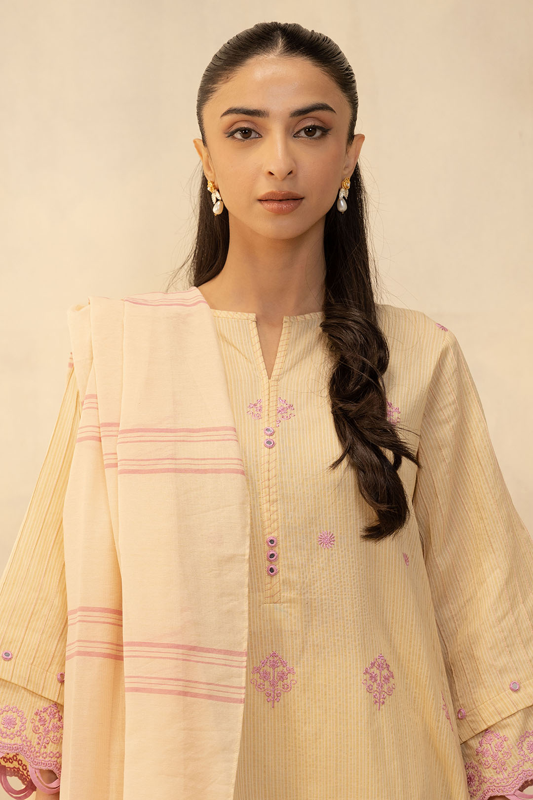 Embroidered Shirt Shalwar Dupatta - 0280