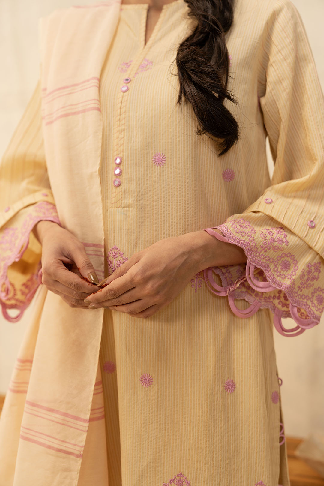 Embroidered Shirt Shalwar Dupatta - 0280