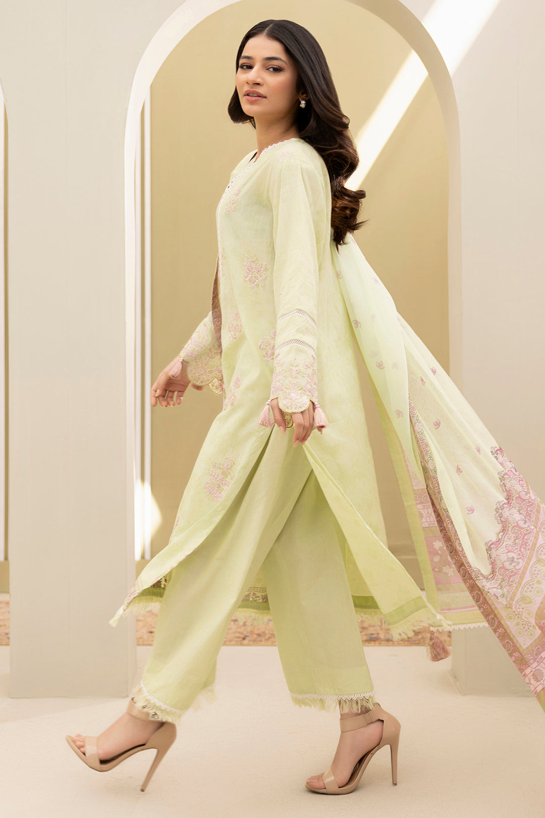 Embroidered Shirt Shalwar Dupatta - 0281