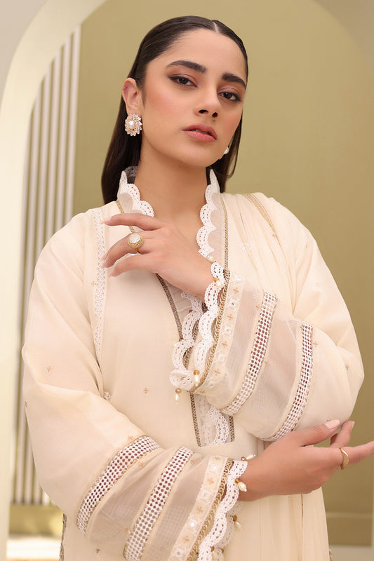 Embroidered Shirt Shalwar Dupatta - 0282