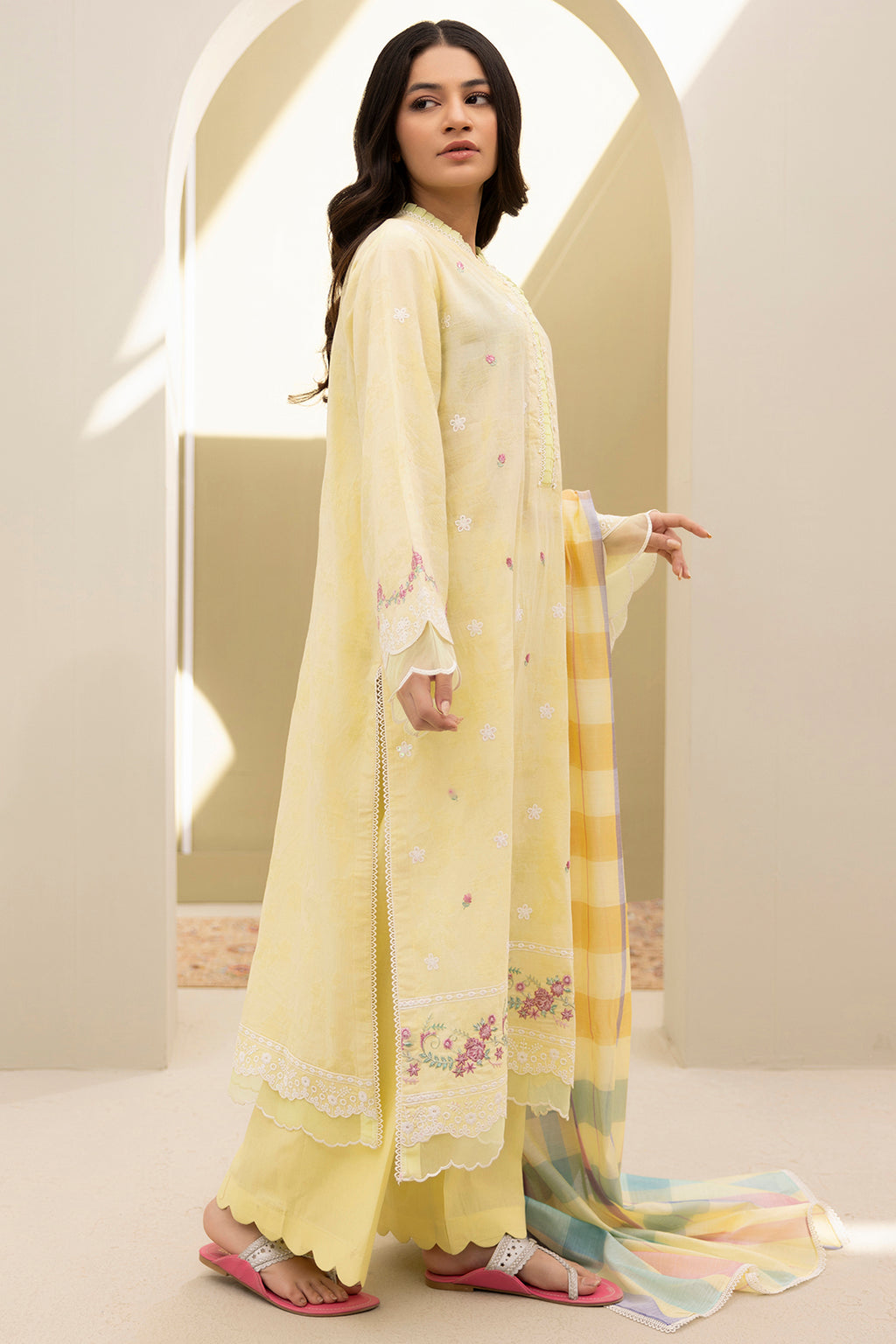 Embroidered Shirt Shalwar Dupatta - 0283