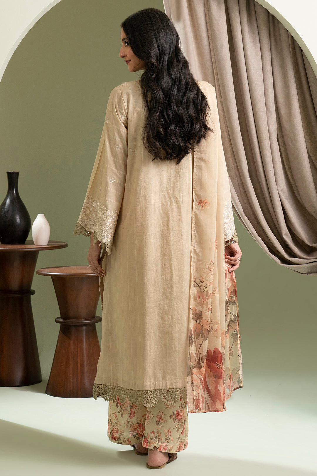 Embroidered Shirt Shalwar Dupatta - 0285