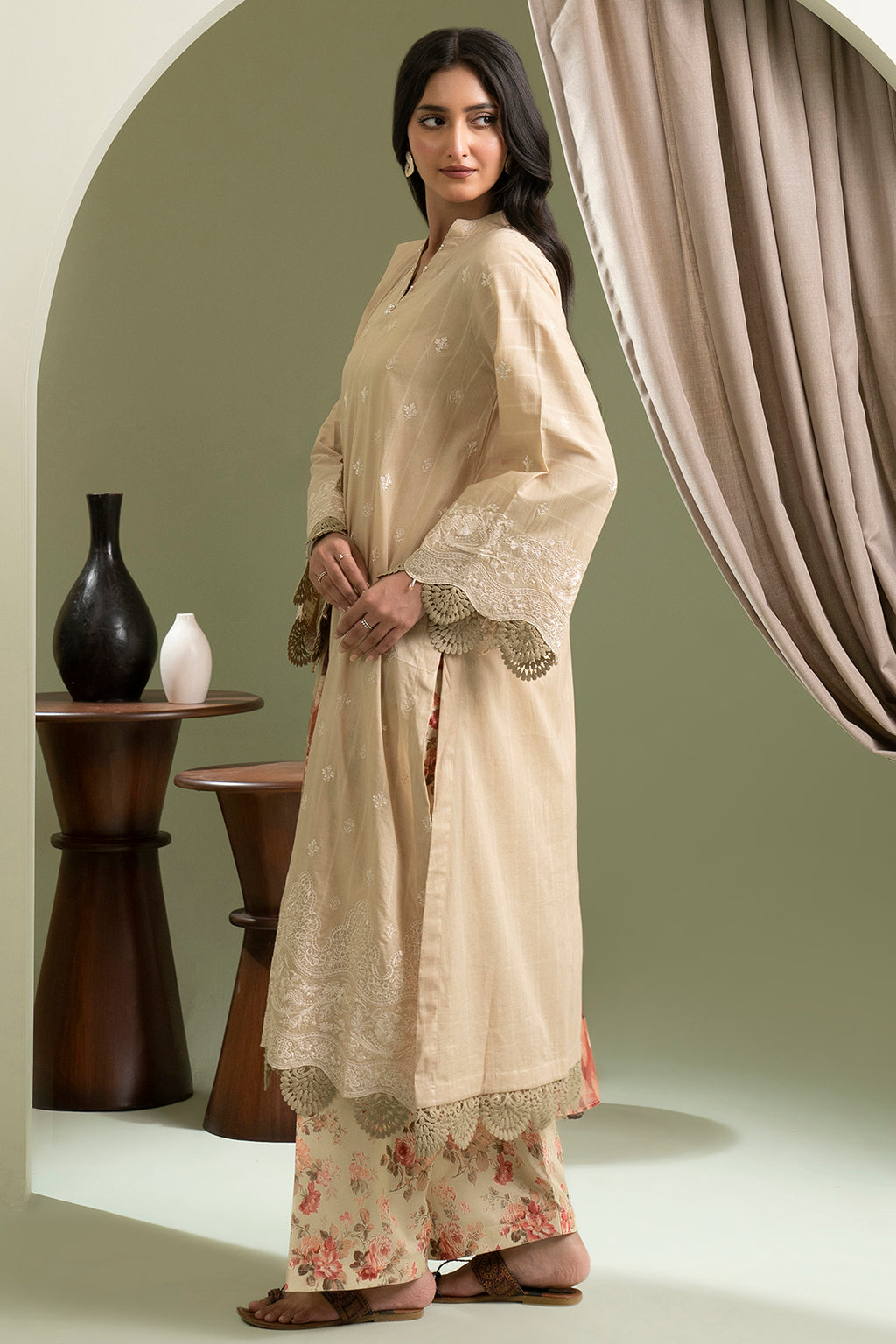 Embroidered Shirt Shalwar Dupatta - 0285
