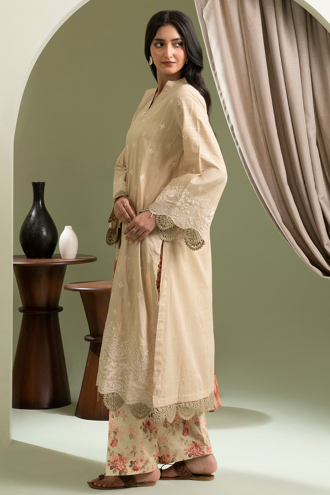 Embroidered Shirt Shalwar Dupatta - 0285