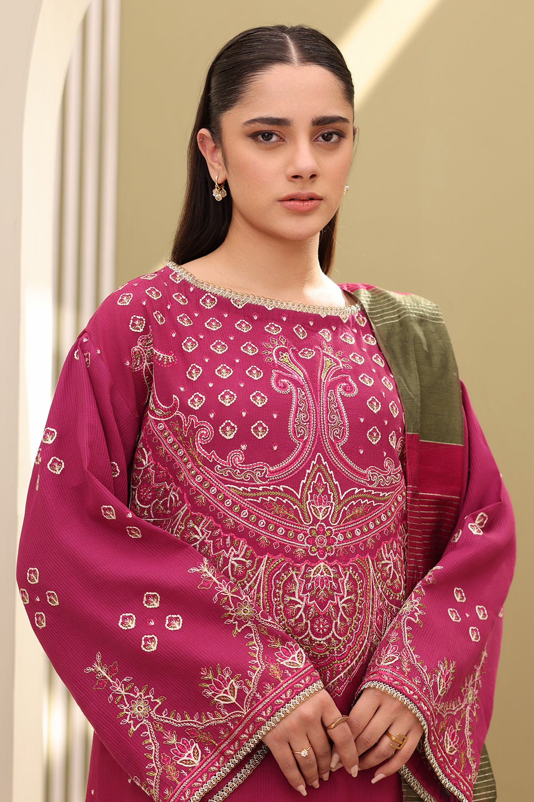 Embroidered Shirt Shalwar Dupatta - 0286
