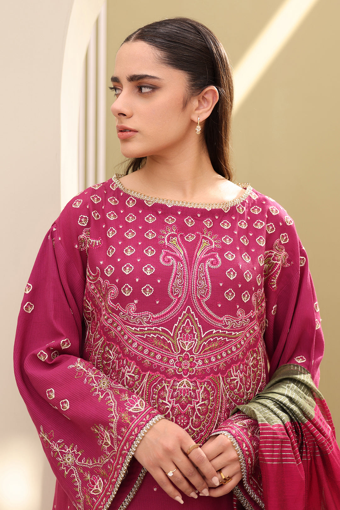Embroidered Shirt Shalwar Dupatta - 0286