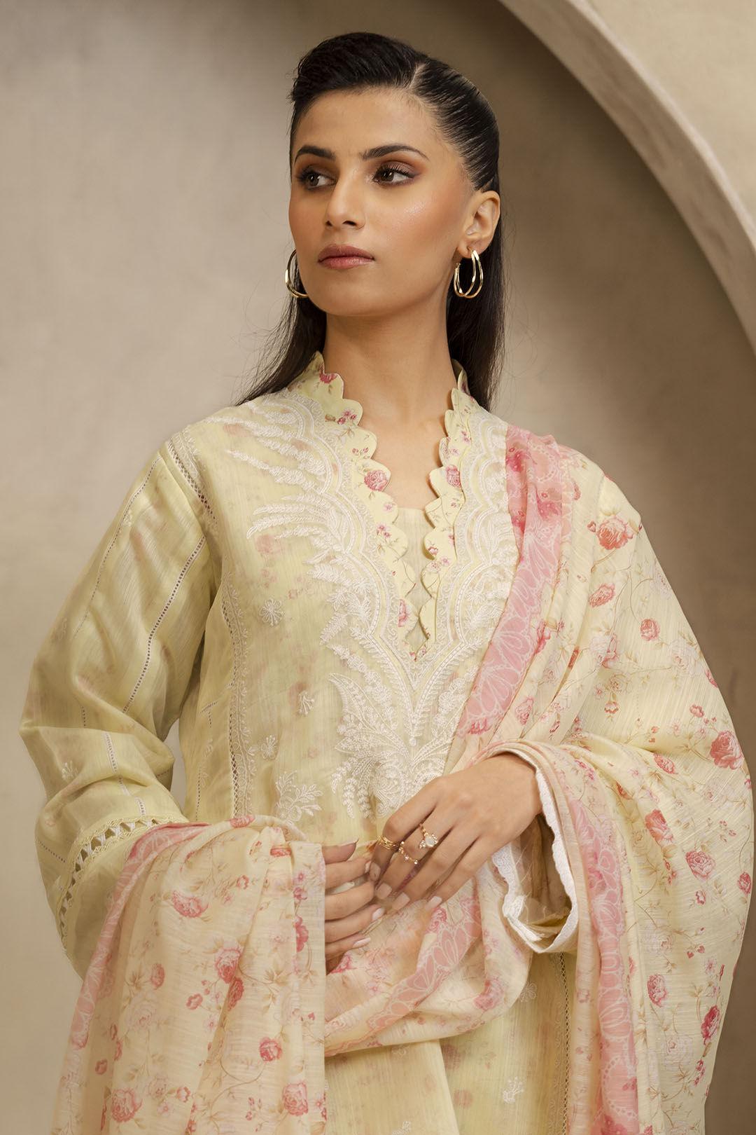 Embroidered Shirt Shalwar Dupatta - 0292