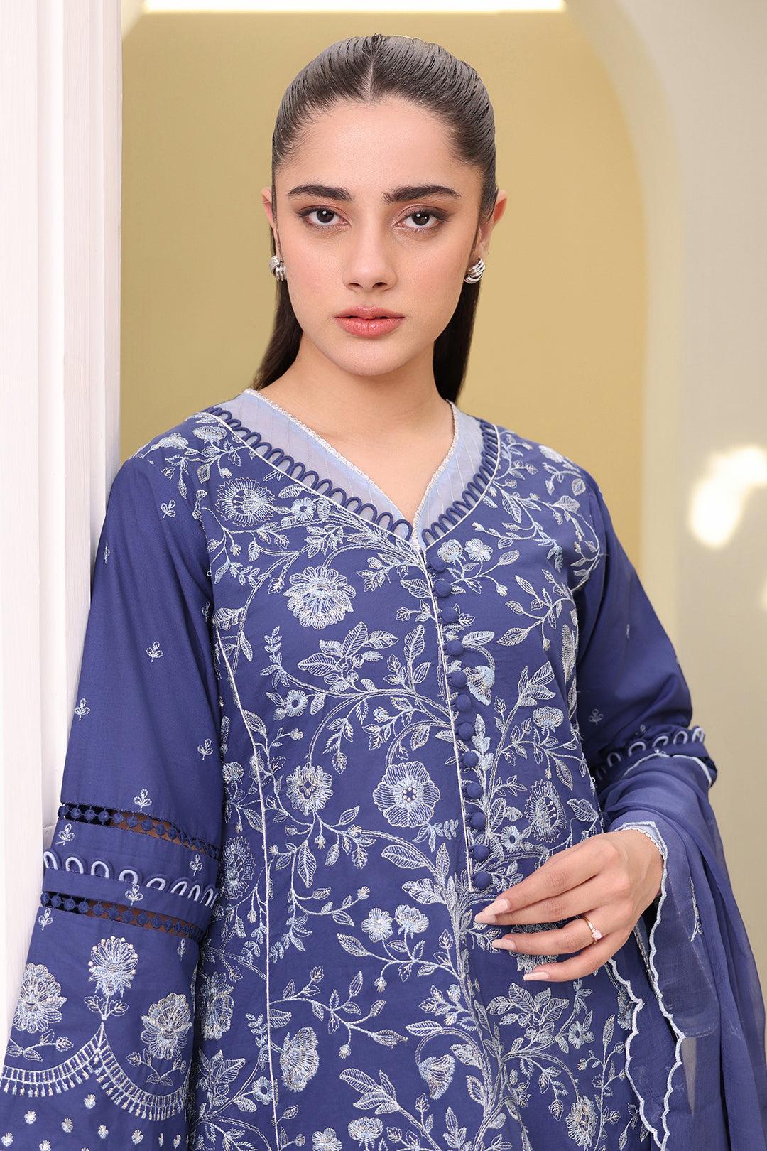 Embroidered Shirt Shalwar Dupatta - 0297